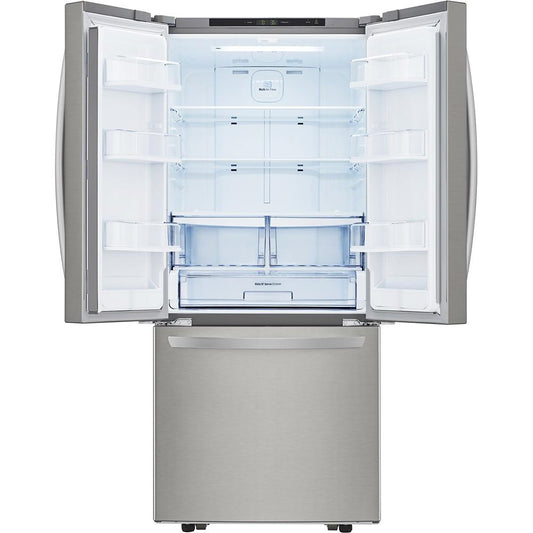 LG 30-inch, 21 cu.ft. Freestanding French 3-Door Refrigerator with Smart Cooling® System LFCS22520S