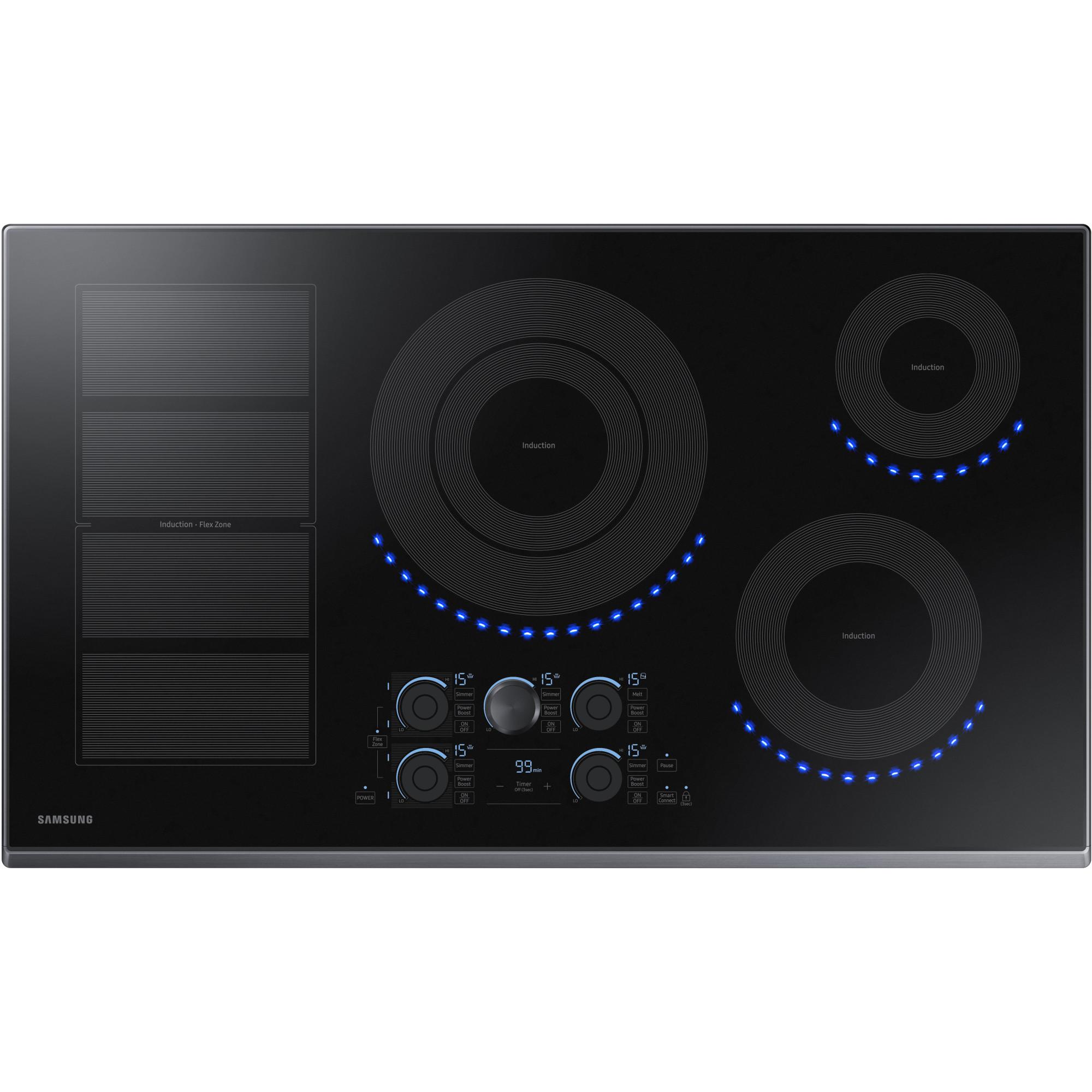 Samsung 36-inch Built-in Induction Cooktop with Virtual Flame Technology™ NZ36K7880UG/AA