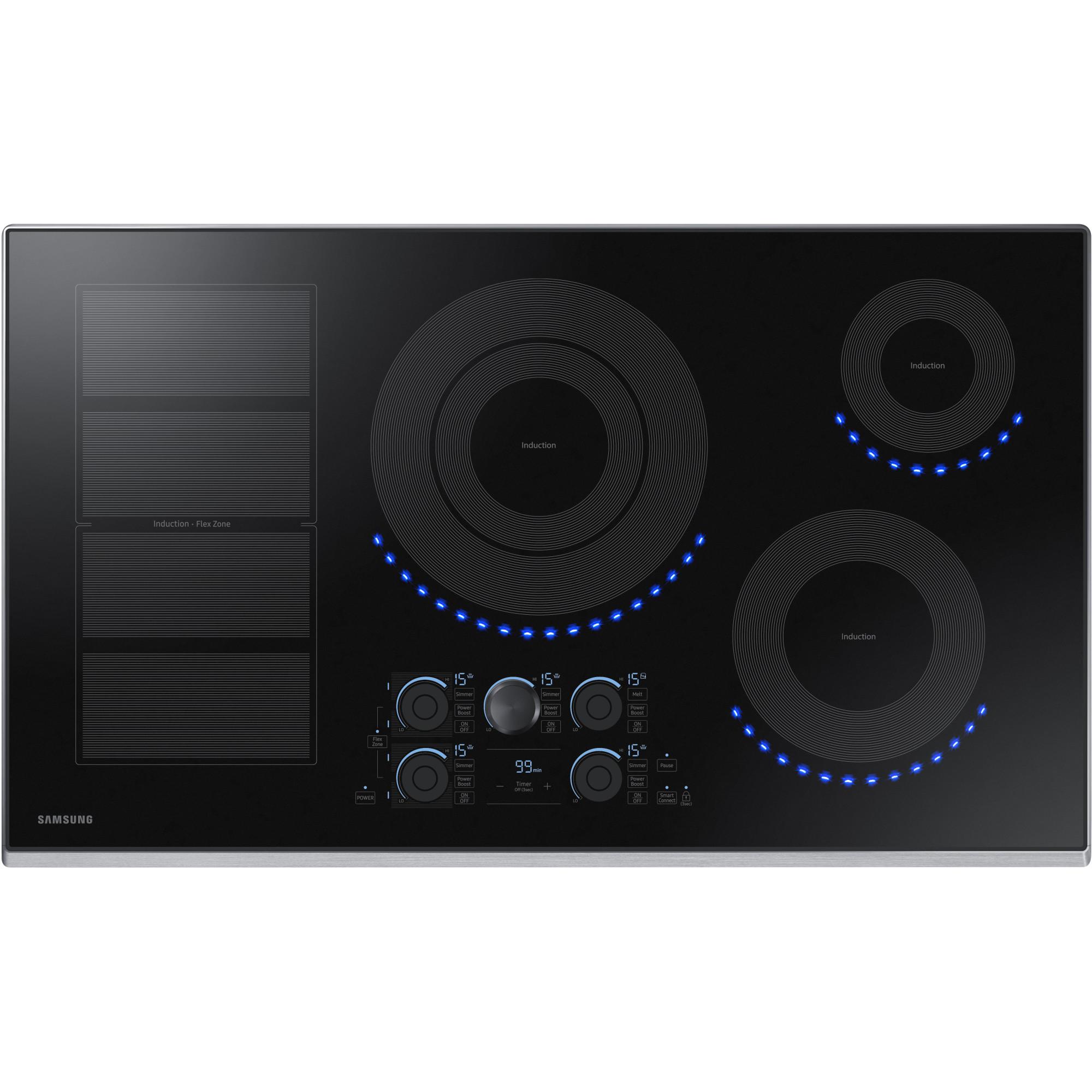 Samsung 36-inch Built-in Induction Cooktop with Virtual Flame Technology™ NZ36K7880US/AA