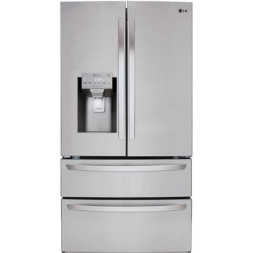 LG 36-inch, 27.8 cu.ft. Freestanding French 4-Door Refrigerator with Slim SpacePlus® Ice System LMXS28626S