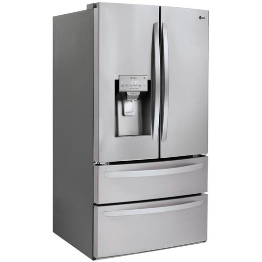 LG 36-inch, 27.8 cu.ft. Freestanding French 4-Door Refrigerator with Slim SpacePlus® Ice System LMXS28626S