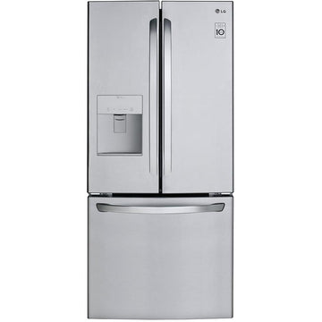 LG 30-inch, 21.8 cu.ft. Freestanding French 3-Door Refrigerator with Smart Cooling® System LFDS22520S