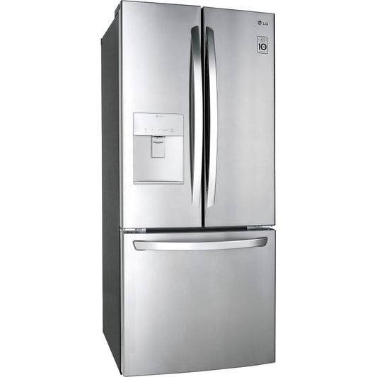 LG 30-inch, 21.8 cu.ft. Freestanding French 3-Door Refrigerator with Smart Cooling® System LFDS22520S