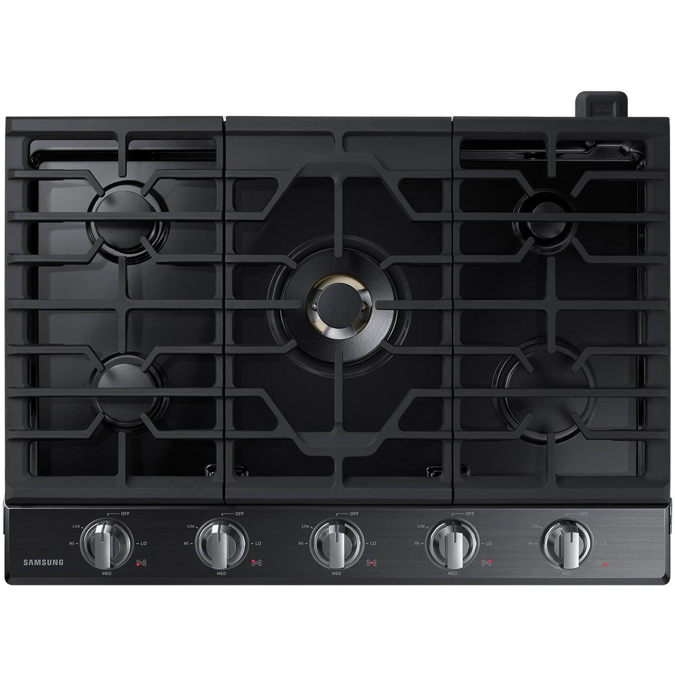 Samsung 30-inch Built-In Gas Cooktop with Wi-Fi Connectivity NA30N7755TG/AA
