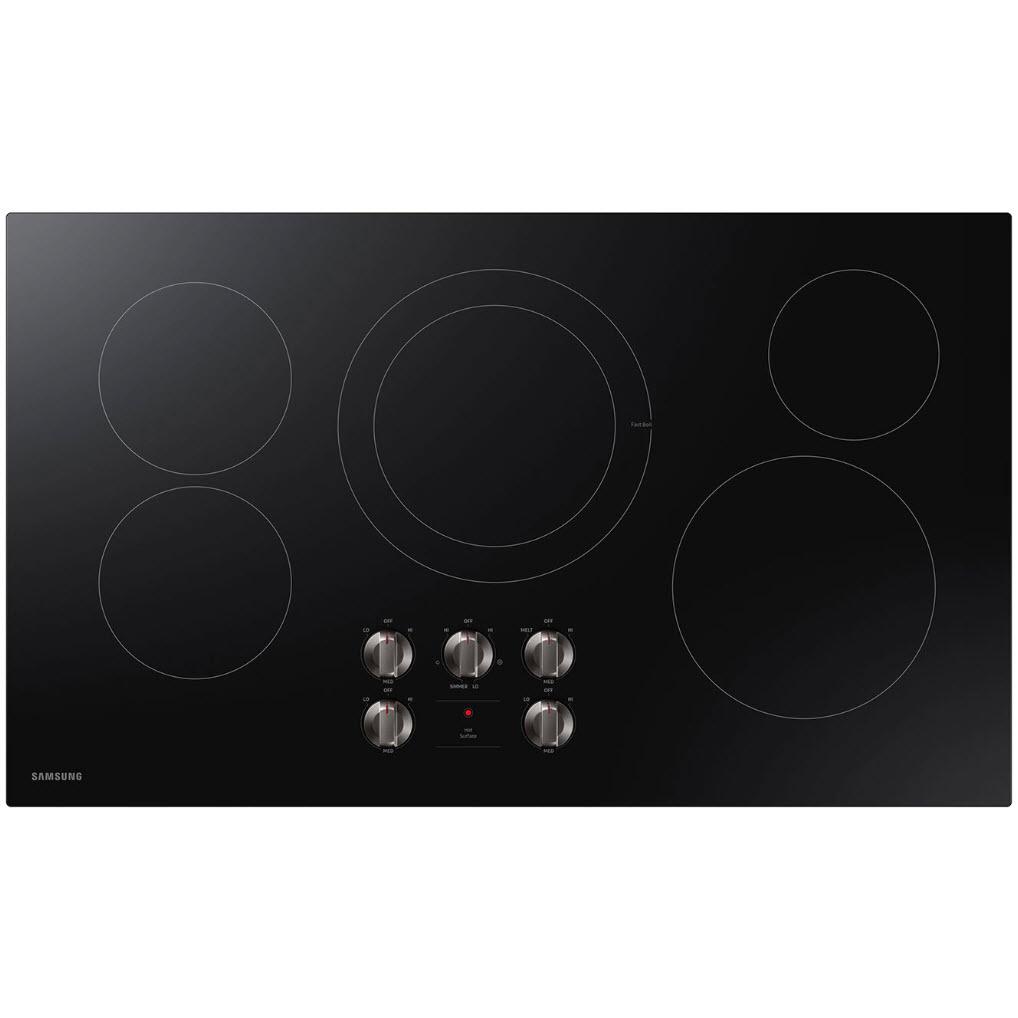 Samsung 36-inch Built-in Electric Cooktop with Hot Surface Indicator NZ36R5330RK/AA