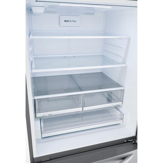 LG 33-inch, 26 cu. ft. Bottom Freezer Refrigerator with Door Cooling+ LRDCS2603S
