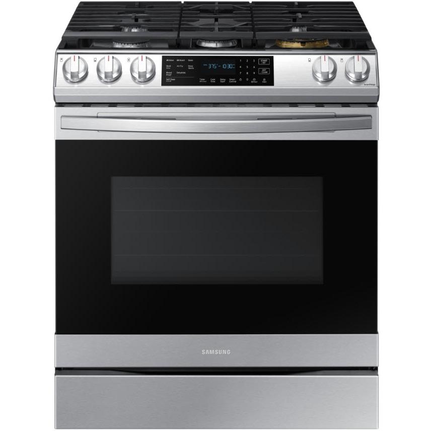 Samsung 30-inch Slide-in Gas Range with Wi-Fi Connect NX60T8511SS/AA