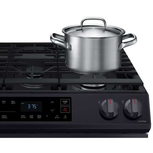 Samsung 30-inch Slide-in Gas Range with Wi-Fi Connect NX60T8111SG/AA