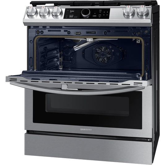 Samsung 30-inch Slide-in Gas Range with Wi-Fi Connectivity NX60T8751SS/AA
