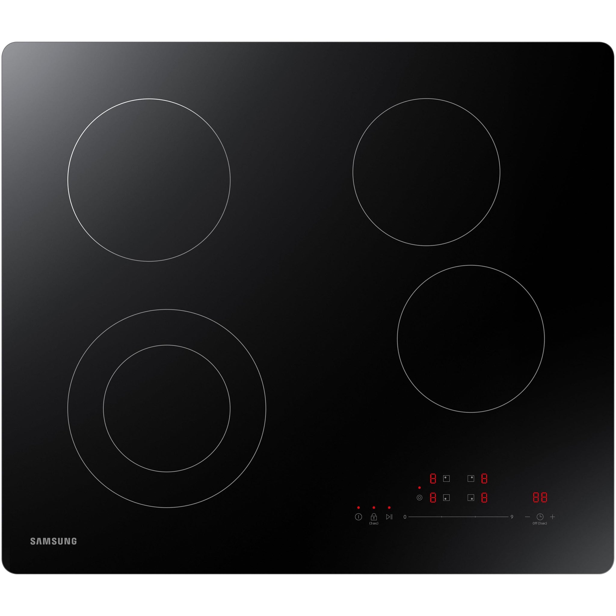 Samsung 24-inch Built-in Electric Cooktop with Digital Display NZ24T4360RK/AA