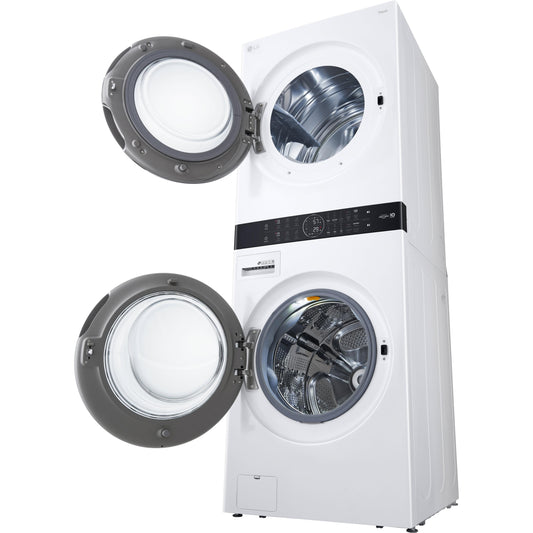 LG Stacked Washer/Dryer Gas Laundry Center with TurboWash™ 360 Technology WKGX201HWA