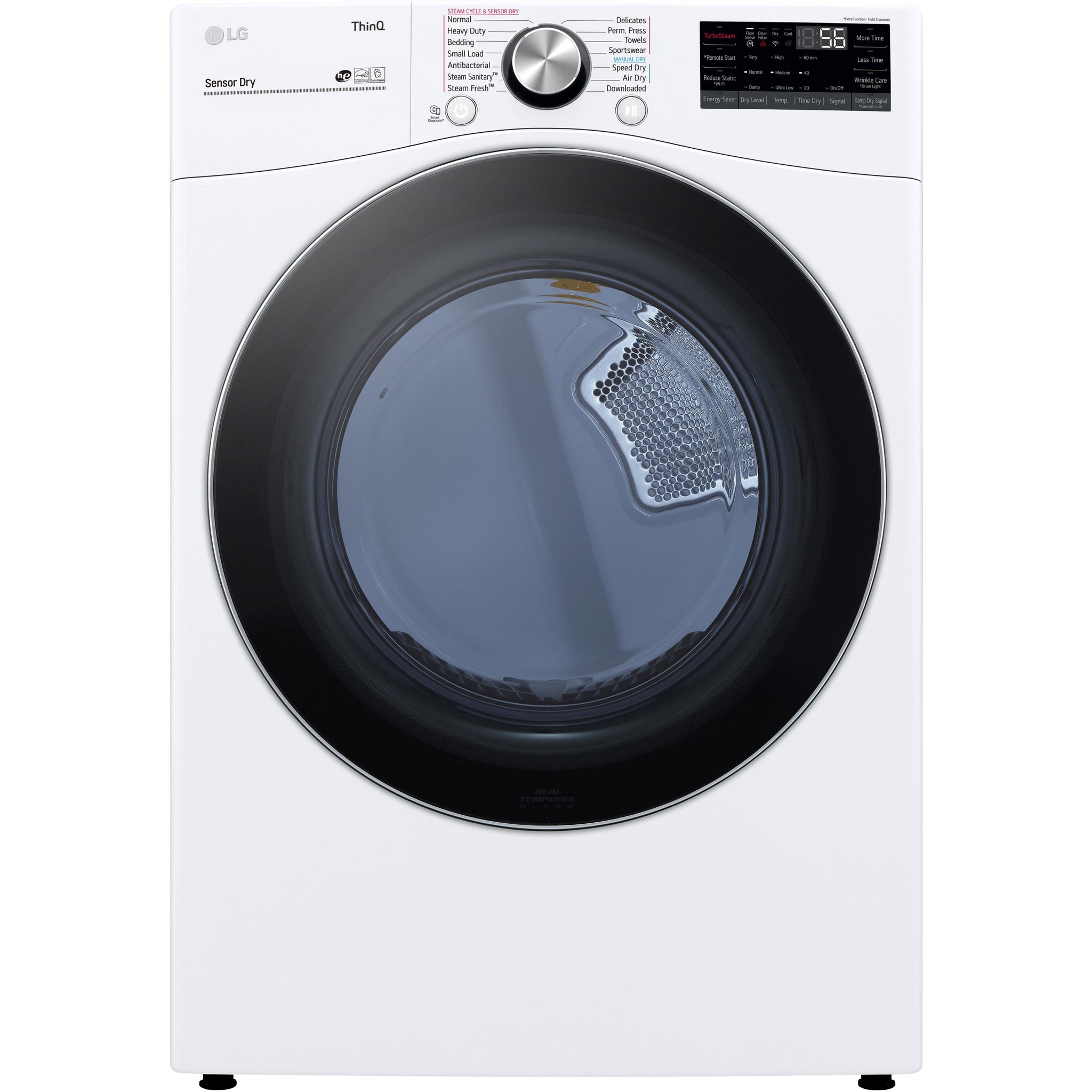 LG 7.4 cu.ft. Gas Dryer with TurboSteam™ Technology DLGX4201W