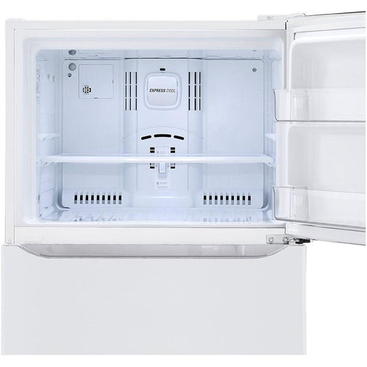 LG 30-inch, 20.2 cu.ft. Freestanding Top Freezer Refrigerator with Smart Diagnosis™ LTCS20020W