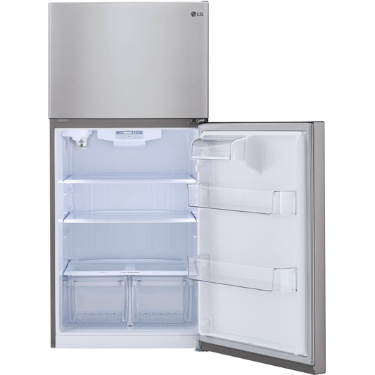 LG 33-inch, 24 cu.ft. Freestanding Top Freezer Refrigerator with Internal Water Dispenser LRTLS2403S