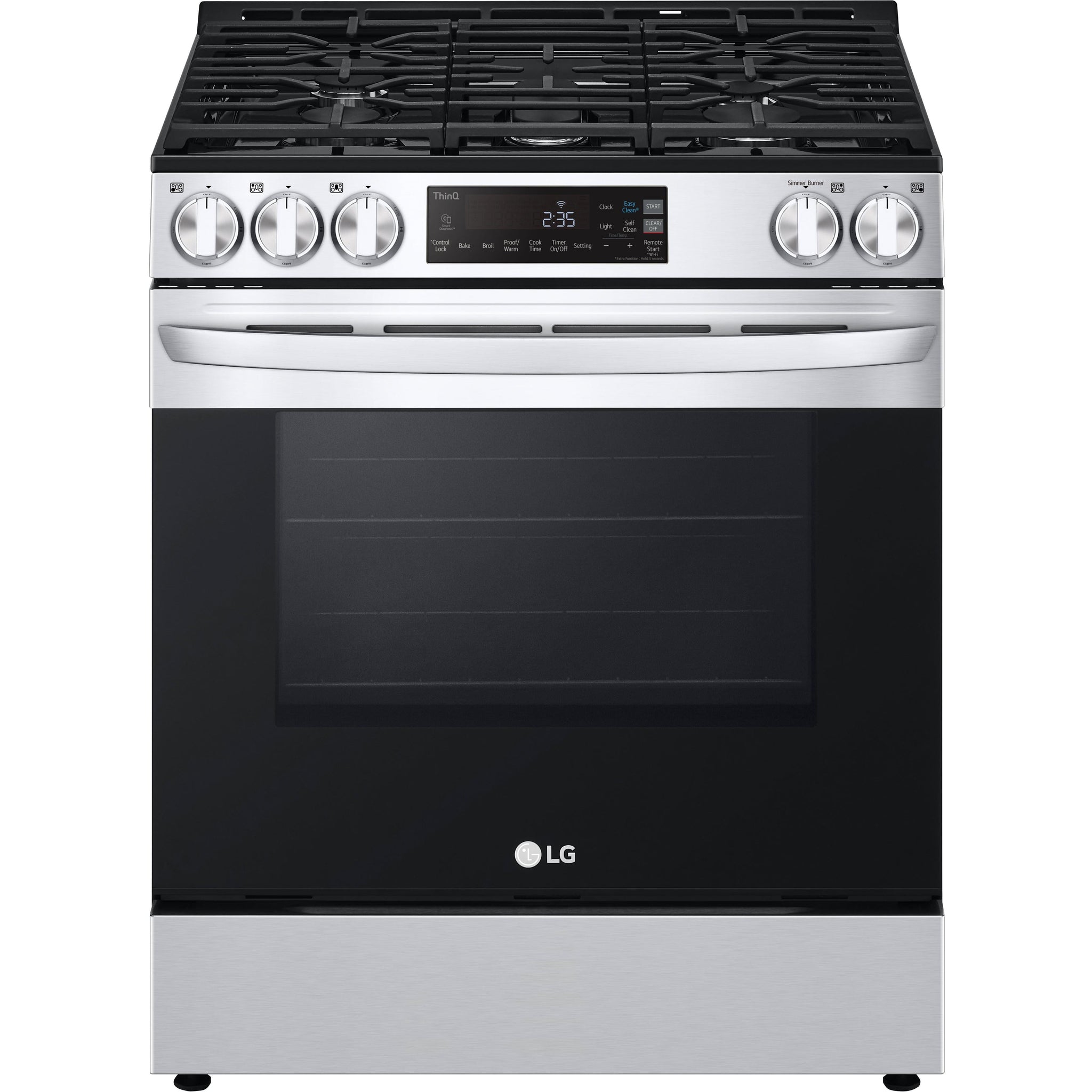 LG 30-inch Slide-in Gas Range with EasyClean® LSGL5831F