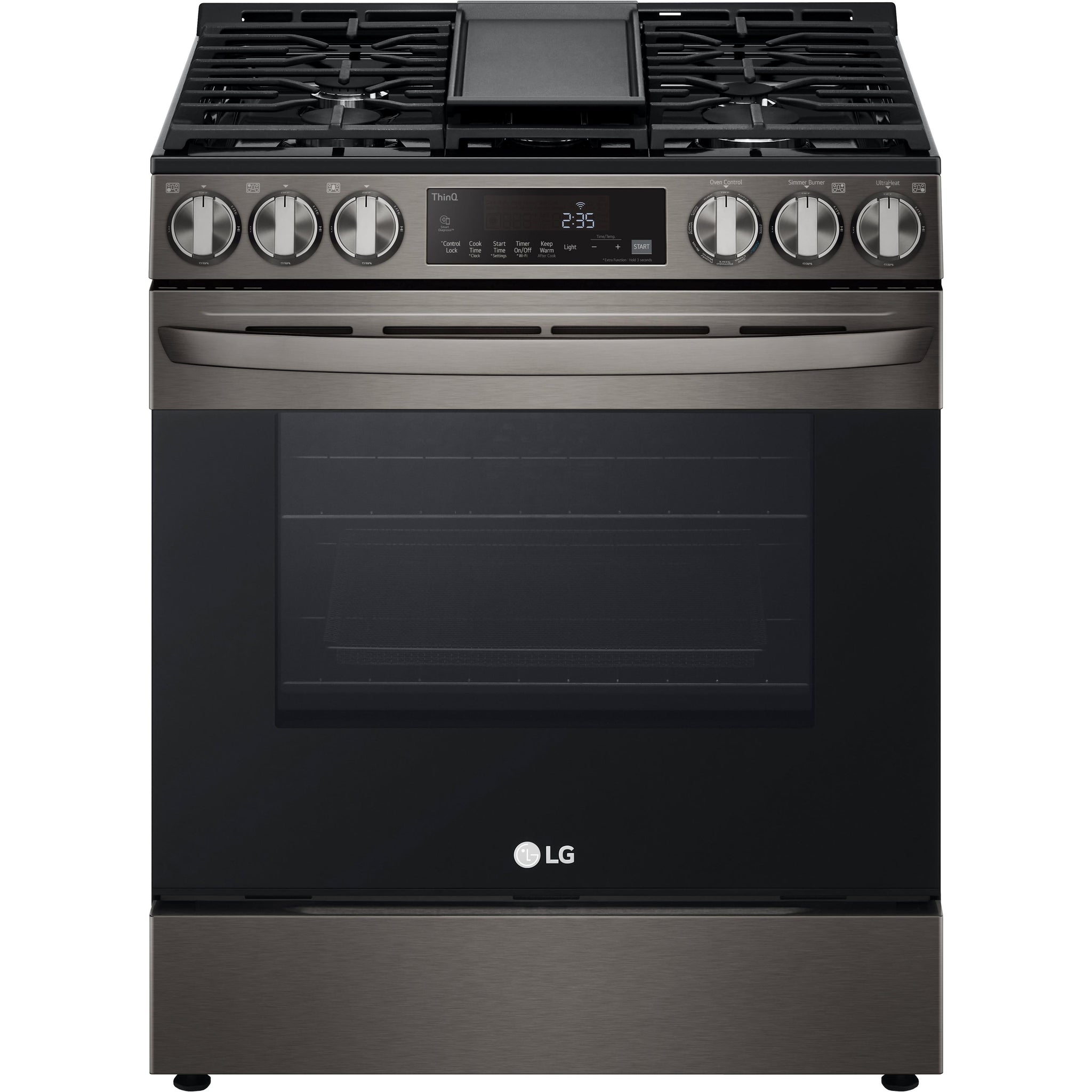 LG 30-inch Slide-in Gas Range with Air Fry Technology LSGL5833D
