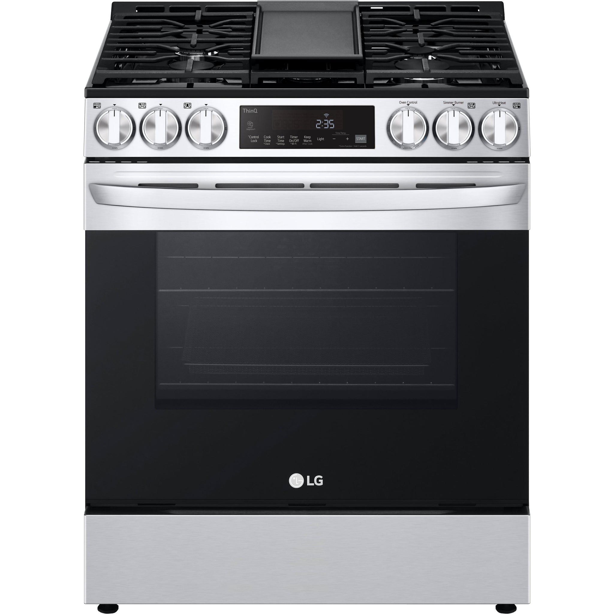 LG 30-inch Slide-in Gas Range with Air Fry Technology LSGL5833F