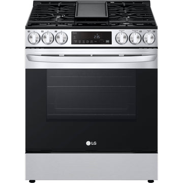 LG 30-inch Slide-in Gas Range with Air Fry Technology LSGL5833F