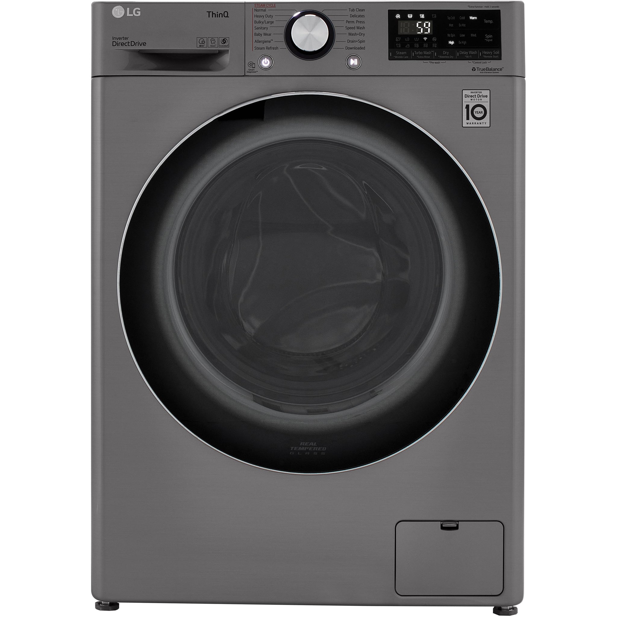 LG All-in-One Electric Laundry Center with TurboWash™ Technology WM3555HVA