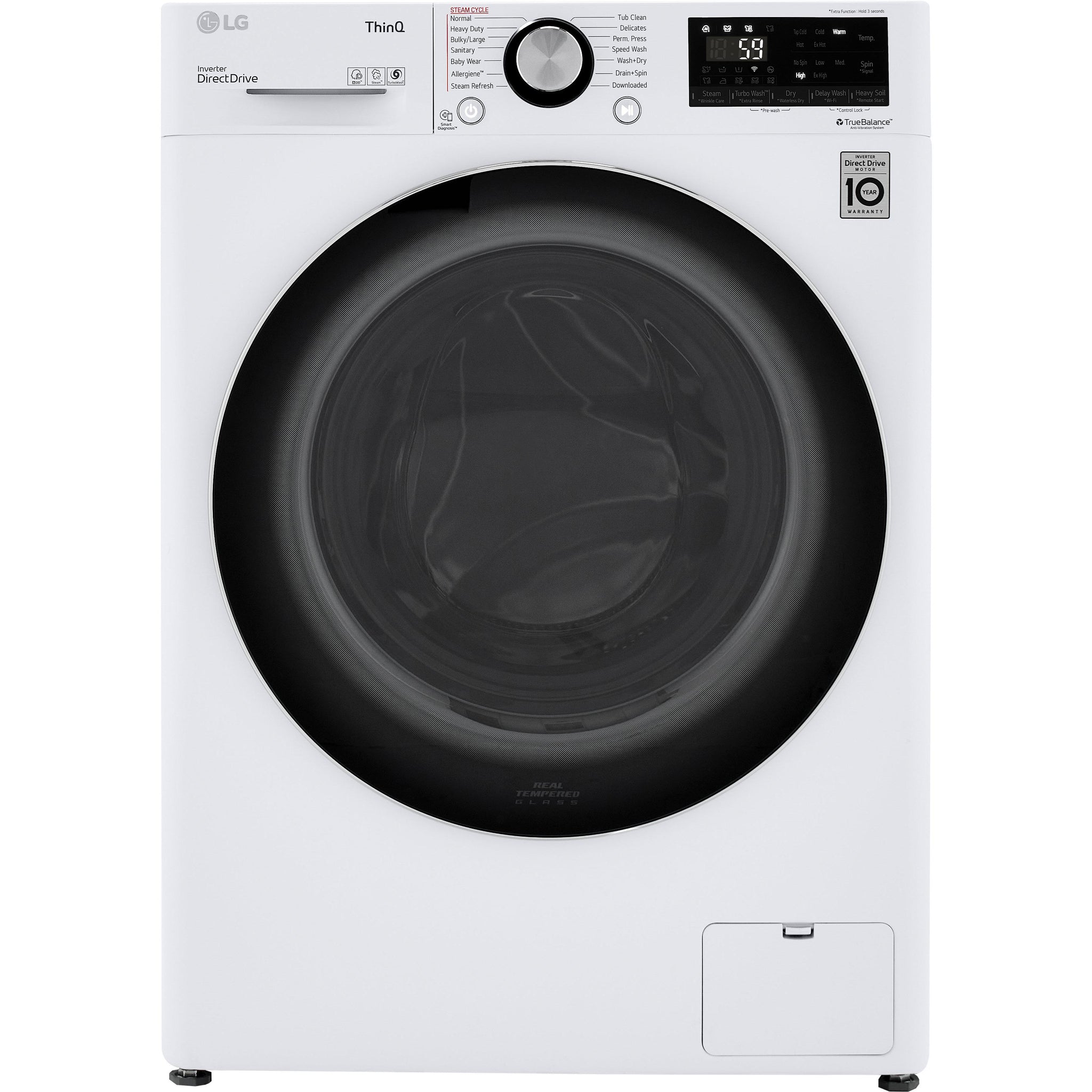 LG All-in-One Electric Laundry Center with TurboWash™ Technology WM3555HWA