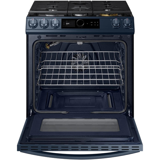 Samsung 30-inch Slide-in Gas Range with Wi-Fi Technology NX60A8711QN/AA