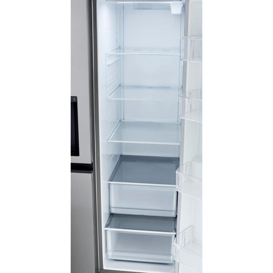 LG 36-inch, 23 cu.ft. Counter-Depth Side-by-Side Refrigerator with External Water and Ice Dispensing System LRSXC2306S