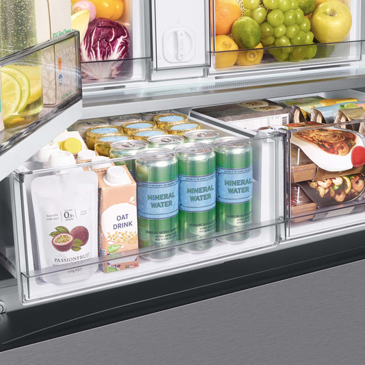 Samsung 36-inch, 24 cu.ft. Counter-Depth French 3-Door Refrigerator with Dual Ice Maker RF24BB660012AA