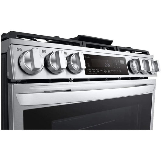 LG 30-inch Dual Fuel Range with Air Fry and ProBake® Convection LSDL6336F