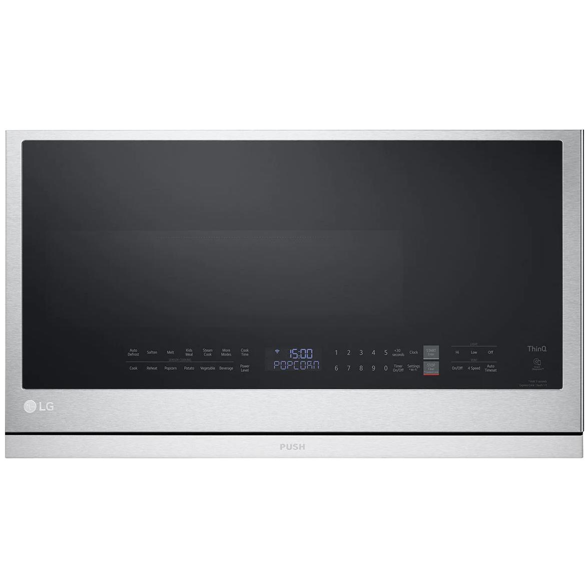 LG 30-inch, 2.1 cu. ft. Wi-Fi Enabled Over-the-Range Microwave Oven with EasyClean® MVEL2137F
