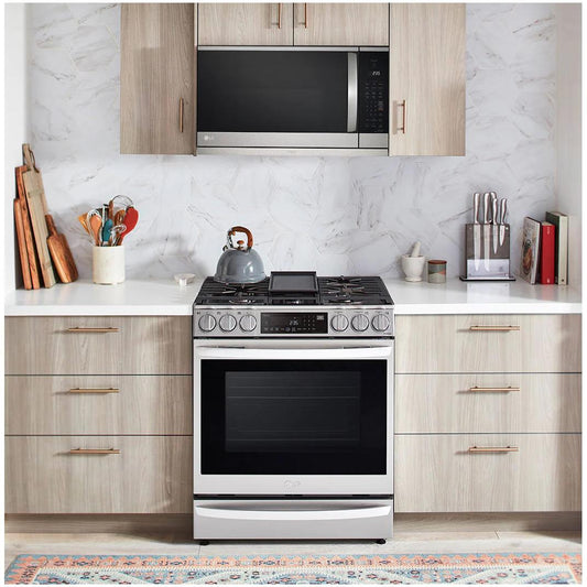 LG 30-inch, 2.1 cu. ft. Over-the-Range Microwave Oven with ExtendaVent® 2.0 MVEL2125F