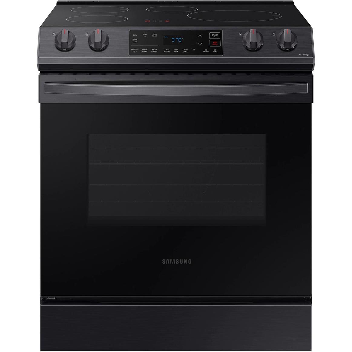 Samsung 30-inch Slide-in Induction/Electric Range with Self-Cleaning Oven NE63B8211SG/AA