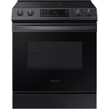 Samsung 30-inch Slide-in Induction/Electric Range with Self-Cleaning Oven NE63B8211SG/AA