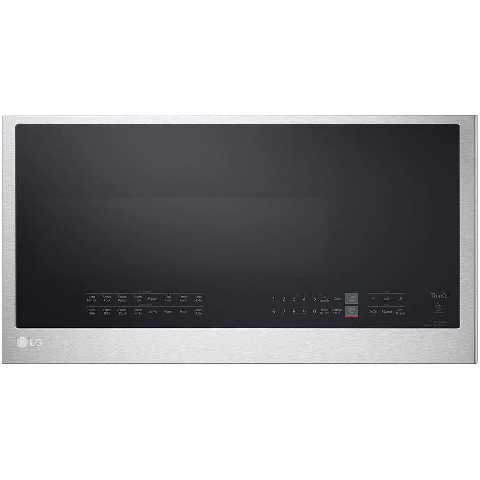 LG 30-inch, 1.7 cu. ft. Over-the-range Microwave Oven with Air Fry Technology MHEC1737F