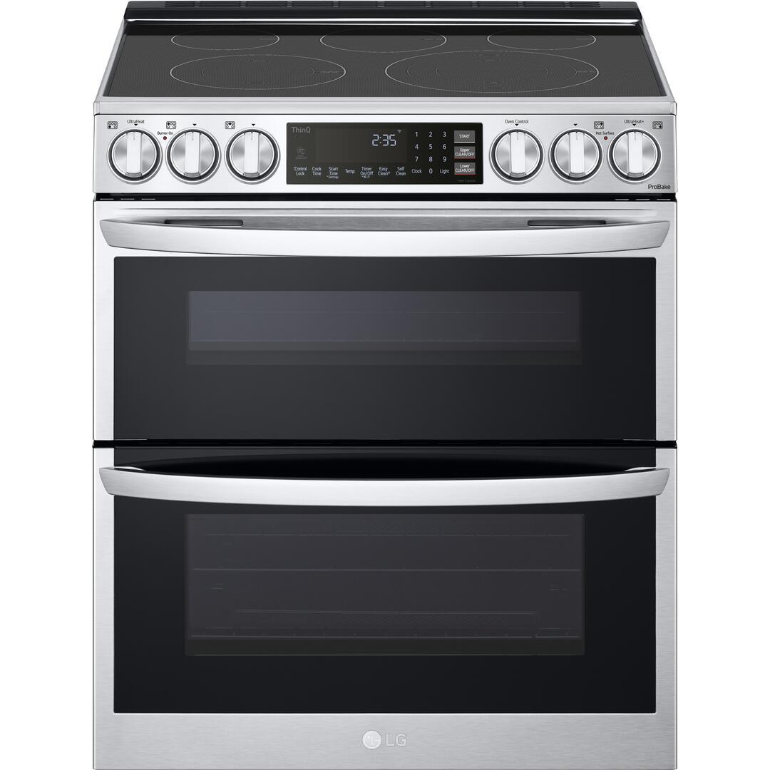 LG 30-inch 7.3 cu. ft. Slide-In Electric Double Range with ProBake® Convection and InstaView® LTEL7337F