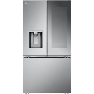 LG 36-inch, 26 cu. ft. Counter-Depth MAX™ French 3-Door Refrigerator with Mirror InstaView® LRYKC2606S