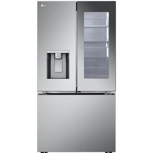 LG 36-inch, 26 cu. ft. Counter-Depth MAX™ French 3-Door Refrigerator with Mirror InstaView® LRYKC2606S