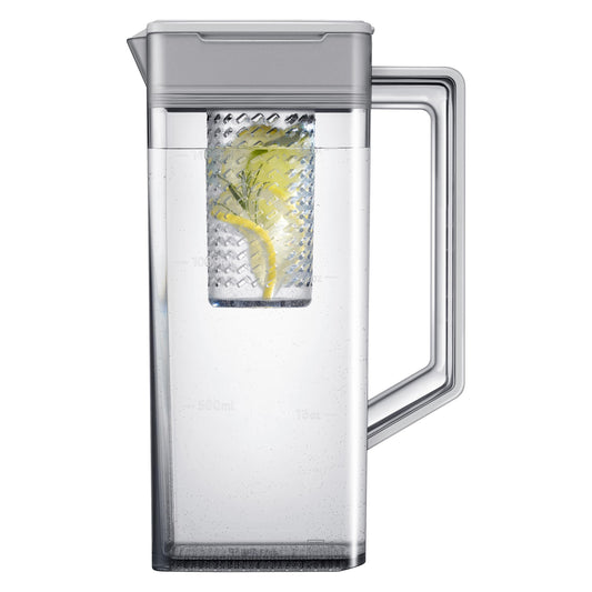 Samsung Bespoke 36-inch, 22.6 cu. ft. Counter-Depth Side-by-Side Refrigerator with Beverage Center™ RS23CB760012AA