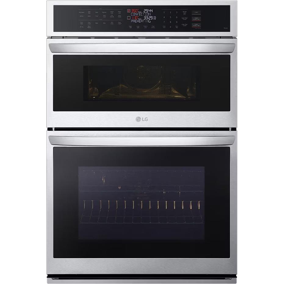 LG 30-inch, 6.4 cu. ft. Built-in Combination Wall Oven with ThinQ® Technology WCEP6423F