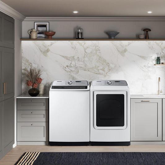 Samsung 7.4 cu. ft. Smart Gas Dryer with Steam Sanitize+ DVG55CG7100WA3
