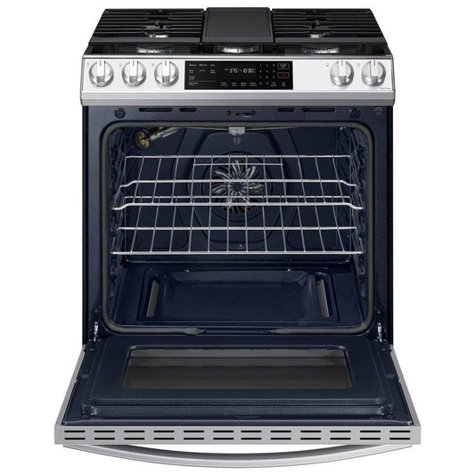 Samsung 30-inch Slide-in Gas Range with Convection Technology NX60CB831512/AA
