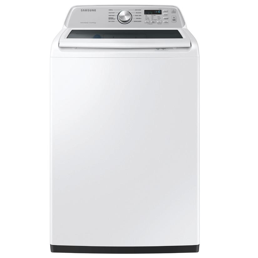 Samsung 4.6 cu. ft Top Loading Washer with Smart Things Wi-Fi WA46CG3505AWA4