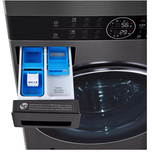 LG Stacked Washer/Dryer Electric Laundry Center with Wi-Fi WKHC252HBA