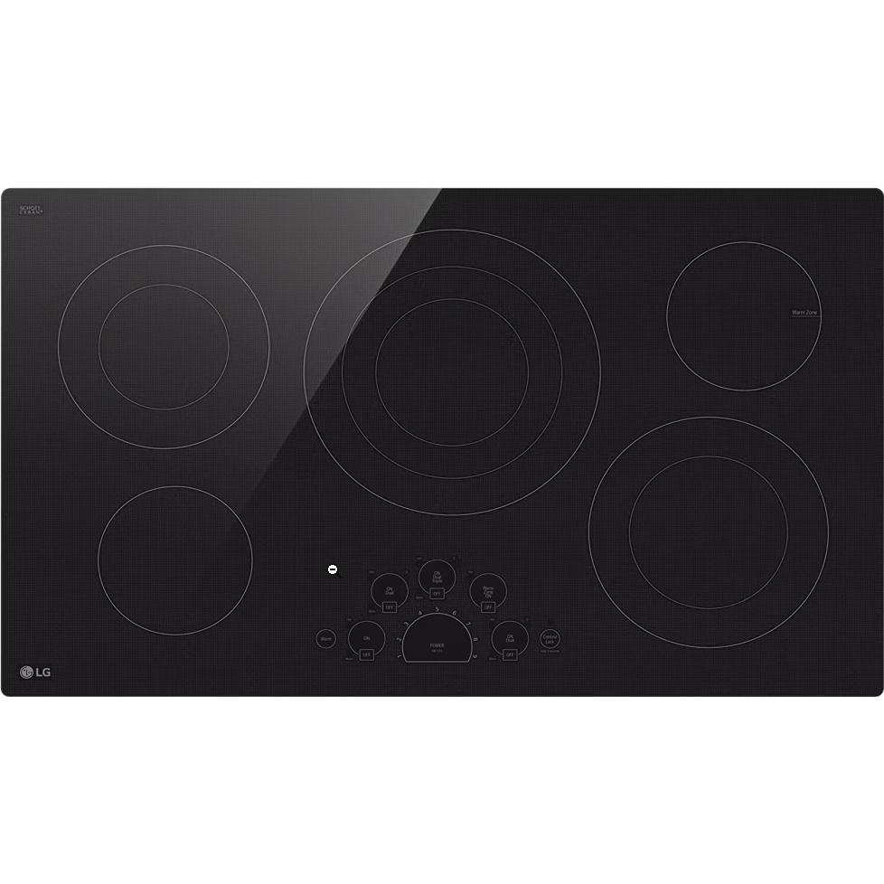 LG 36-inch Built-In Electric Cooktop with UltraHeat™ 3.0kW Element LCE3610SBE