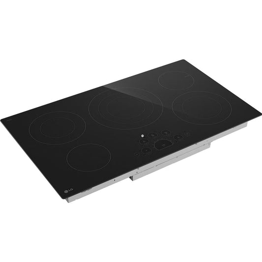 LG 36-inch Built-In Electric Cooktop with UltraHeat™ 3.0kW Element LCE3610SBE