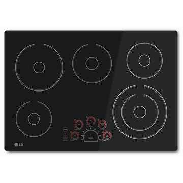 LG 30-inch Built-In Electric Cooktop with SmoothTouch™ Controls LCE3010SB