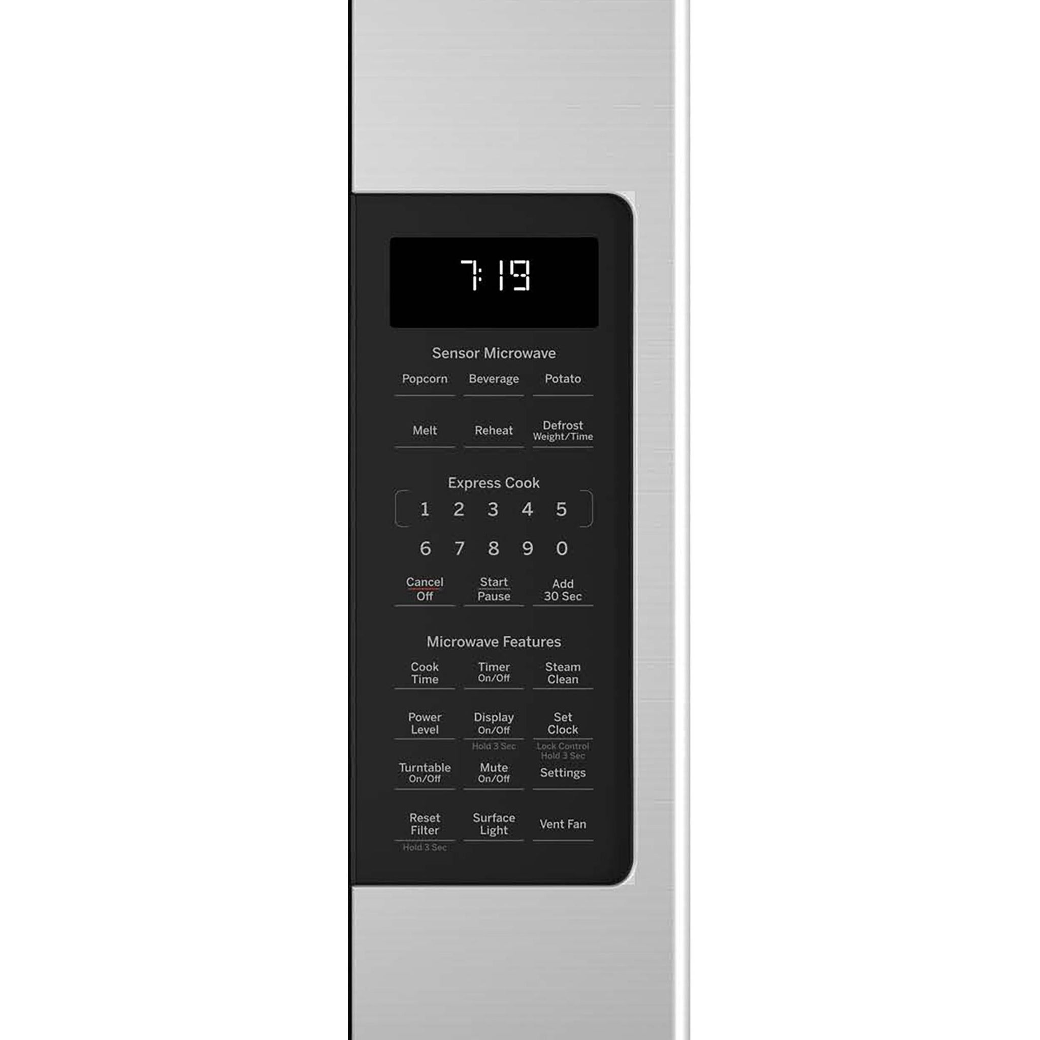 Ge Appliances JNM7196RWSS Ge® 1.9 Cu. Ft. Over-The-Range Sensor Microwave Oven With Recirculating Venting