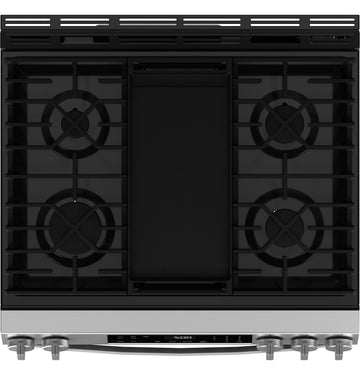 Ge Appliances GGS500PVSS Ge® 30" Slide-In Front-Control Gas Range With Crisp Mode