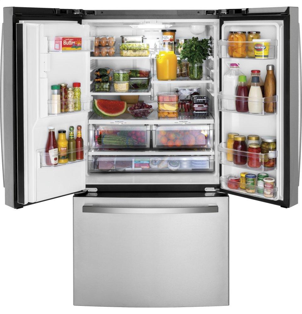 Ge Appliances GFE26JYMFS Ge® Energy Star® 25.6 Cu. Ft. Fingerprint Resistant French-Door Refrigerator